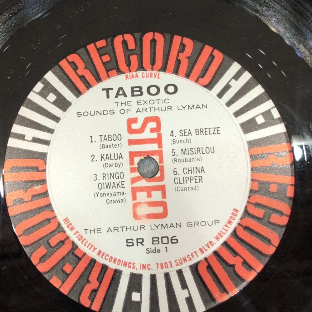 Arthur Lyman Group Taboo Exotic Sounds Stereo Vinyl LP HiFi Record SR 806 - Picture 4 of 6